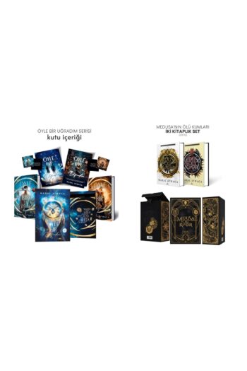 Ephesus Yayınları 2 AYRI SERİ 4 KİTAP CİLTLİ SET KUTULU-Medusa’nın Ölü Kumları-ÖYLE BİR UĞRADIM MARAL ATMACA