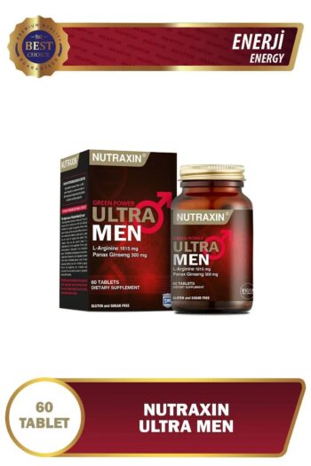 Nutraxin Ultra Men 60 Tablet - L-arjinin, Ginseng, Zencefil, Demir Dikeni, Tarçın 3'lü