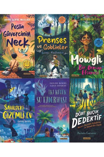Carpe Diem Kitapları 4.5.6.7. Sınıf Okuma Seti 6 Kitap Posta Güvercinim Neck-Prenses ve Goblinler-Mowgli-Sahildeki Gizeml