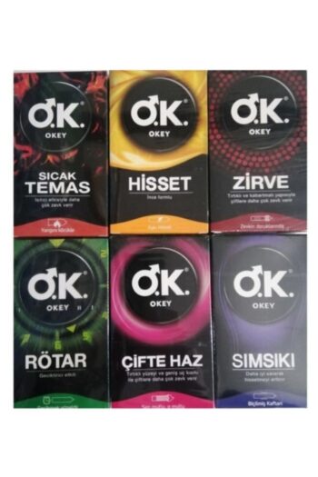 Okey 60'lı Karışık Set 6 Paket Prezervatif 60 Adet