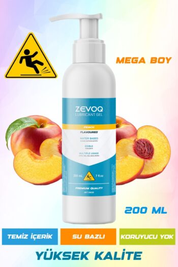 Zevoq Şeftalili Kayganlaştırıcı Jel 200ml Su Bazlı Mega Boy
