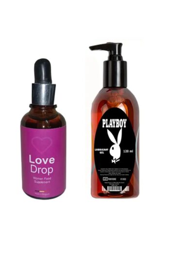 Playboy Love Drop 30 ml Kadınlar için Aşk Arttırıcı ile Lubircant 120 ml
