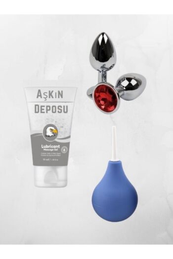 AŞKIN DEPOSU Aşkın Deposu Kayganlaştırıcı Jel 50 ml + Plug Tıkaç + Anal Temizleme Pompası