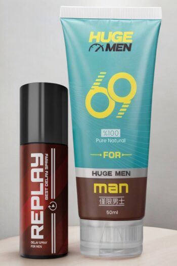 HUGE MEN 69 Penis Büyütücülü, Sertleştiricili ve Geciktiricili Krem Replay 16 ml Resetsiz Uzatma sprey