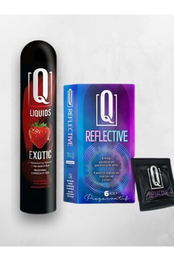 AŞKIN DEPOSU AŞKINDEPOSU Q Çilekli 125 ml Kayganlaştırıcı Q Reflective 6'lı Tırtıklı Kondom 2'li Set Paket