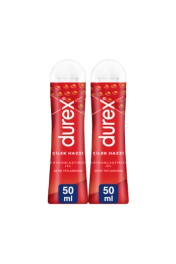 Durex Play Çilek Hazzı Kayganlaştırıcı Jel 50 ml X 2 Adet, Fırsat Paketi
