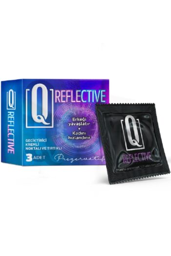 FantaziAtölyesi Q Reflective 3'lü Geciktiricili Ve Tırtıklı Prezervatif