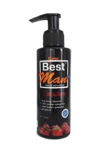Best Man Large Strawberry Lubricant Gel