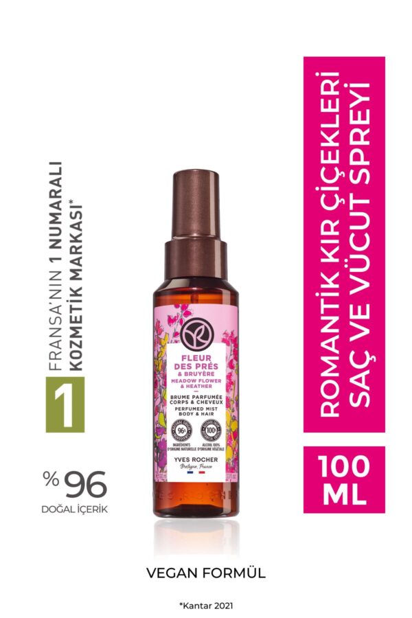 Yves Rocher Saç ve Vücut Spreyi- Romantik Kır Çiçekleri- 100ml-68199