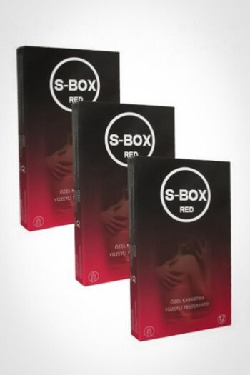 S-Box Red Kondom Kabartma Yüzeyli Prezervatif 36'lı