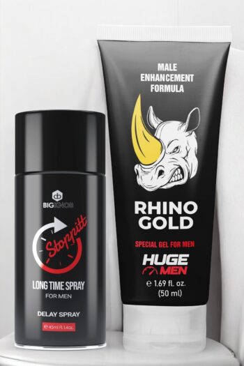 HUGE MEN Etkili Çözüm: 50ml Büyütücülü Krem ve 45ml Geciktiricili Sprey İle Üst Düzey
