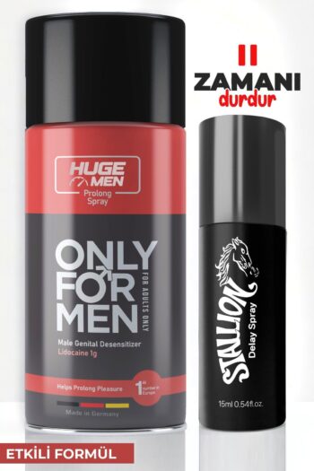 HUGE MEN 45ml Geciktiricili Sprey ve 16ml Ürün Çözümü