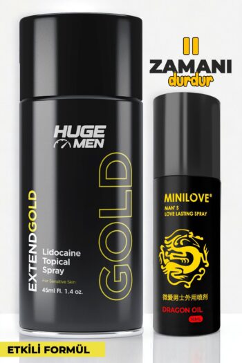 HUGE MEN 45ml Geciktiricili Sprey ve 16ml Ürün Kombinasyonu