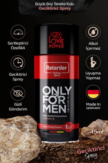 Love Power Retarder Only For Men Alman Malı Geciktirmeye Yardımcı Sprey 45ml Büyük Boy Teneke Kutu