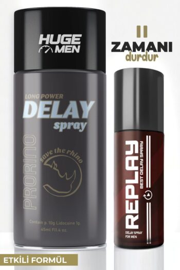 HUGE MEN 45ml Geciktiricili Sprey ve 16ml Çözüm Seti
