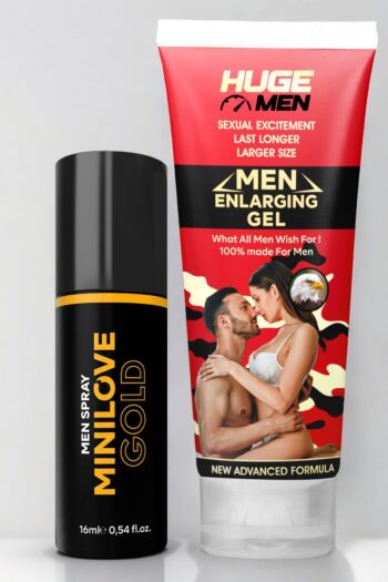 HUGE MEN Hollanda'dan İthal Penis Büyütücülü ve Geciktiricili Etkili 16 ml Sprey
