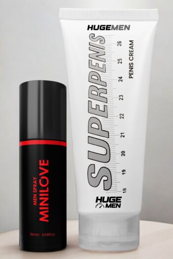 HUGE MEN Hollanda'dan İthal Penis Büyütücülü ve Geciktiricili Etkili 16 ml Sprey