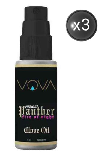 vova Herkül Panther Clove Oil  Sprey For Men 3'lü Paket