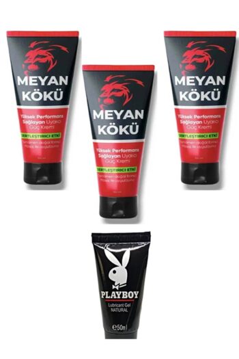 Playboy Lubricant 50 ml Kayganlaştırıcı Jel+Meyan Kökü Erkekler Özel Actives Cream 50 ml X 3