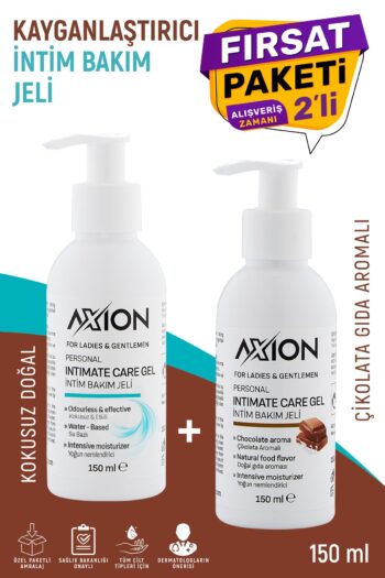 AXION İntim Bakım Jjeli Kayganlaştırıcı Kokusuz ve Çikolata Aromalı 150 ml 2 li Paket