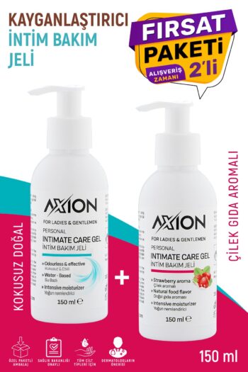 AXION İNTİM BAKIM JELİ KAYGANLAŞTIRICI KOKUSUZ VE ÇİLEK AROMALI 150 ML 2 Lİ PAKET