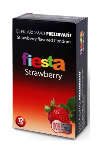Fiesta Çilek Aromalı Prezervatif  12 Adet Condom