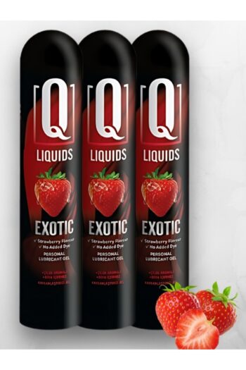 AŞKIN DEPOSU Q Liquids Çilek Aromalı 125 ml Kayganlaştırıcı Jel Üçlü Set Paket 3 lü