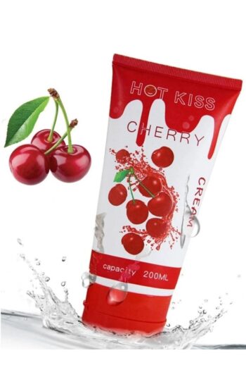 Erofoni Hot Kiss Cherry Büyük Boy Kiraz Aromalı Su Bazlı Kayganlaştırıcı Jel 200 ML