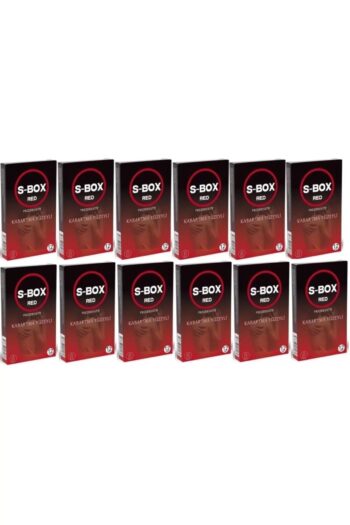 S-Box Red Kabartma Yüzeyli Prezervatif 12x12 Paket