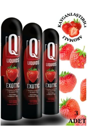 BOMS AŞKINDEPOSU Q LIQUID 3 Adet Çilek Aromalı Kayganlaştırıcı Jel ANAL Vajinal LubricantQCXLZ1KFFFRXQW