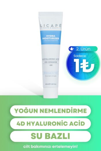 Licape Yoğun Nemlendirici Aydınlatıcı 4D Hyaluronik Asit Su Bazlı Moisturizer Krem 40ml