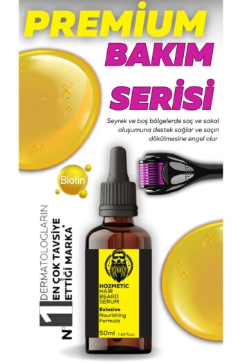 HOZMETİC Seyrek Sakal Ve Köselik Sorunu Için Yeni Sakal Oluşumunu Destekler Sakal & bıyık Serumu