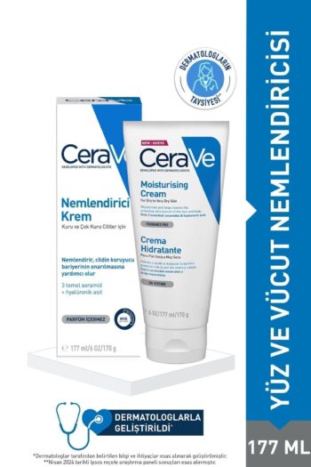 CeraVe Nemlendirici Yüz Ve Vücut Kremi-Kuru Ciltler İçin Seramid Ve Hyalüronik Asit İçerikli 177ML
