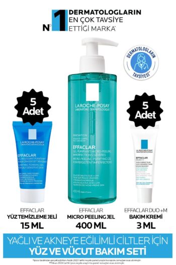 La Roche Posay Yağlı/Akneye Eğilimli Ciltler İçin Cilt Bakım Seti: Yüz Temizleme Jeli& Mikro Peeling Jel&Duo M+