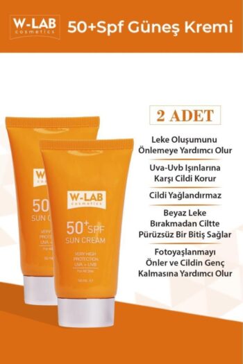 W-Lab Kozmetik Koruyucu 50+Spf  Güneş Kremi 50 ml 2 li Set