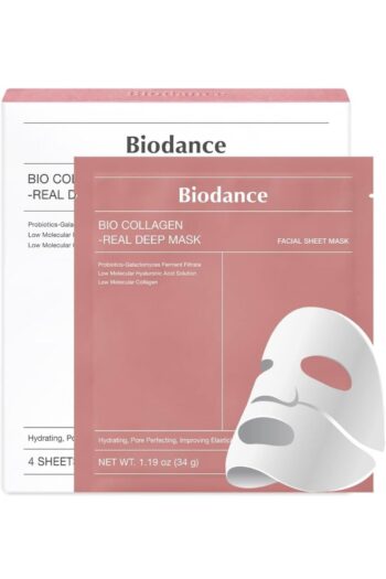 Biodance Bio-Collagen Real Deep, Şeffaflaşan, Nemlendiren, Gözenek Küçülten, Kore Yüz Maskesi (4ad)