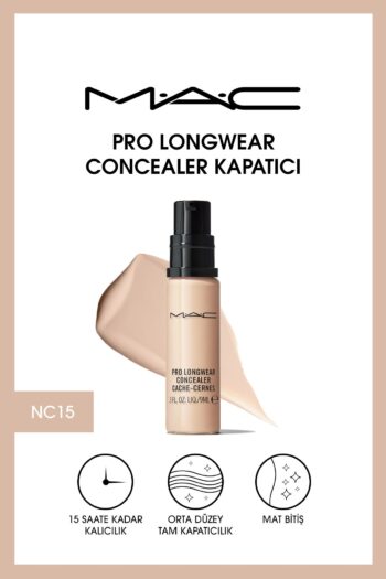 Mac 15 Saate Kadar Kalıcı Orta Kapatıcılıkta Göz Altı Kapatıcısı - Pro Longwear Concealer Nc15 - 9ml
