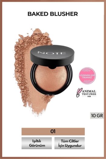 Note Cosmetics Baked Blusher Işıltılı Fırınlanmış Toz Allık - 01 Pleasure