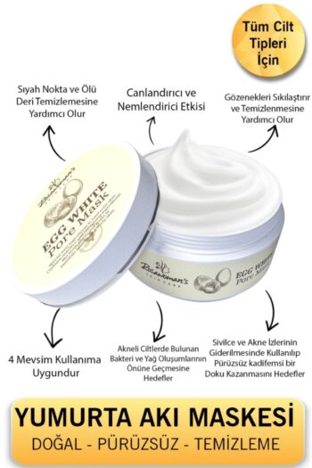 Rosawomans EGG WHİTE MASK - Yumurta Akı Maskesi Leke ve Gözenek Giderici