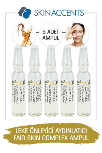 Skin Accents 5 Adet Leke Açıcı Ampul Alman Serum Dermaroller Dermapen Cilt Bakım Serumu