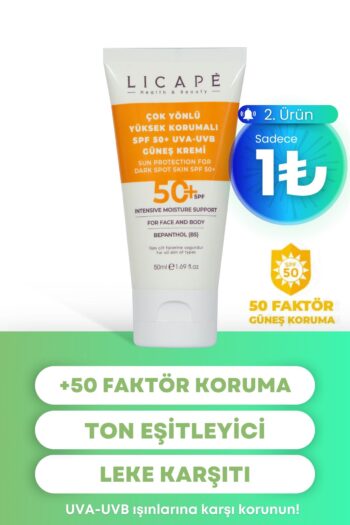 Licape Çok Yönlü Yüksek Korumalı Spf +50 Faktör Uva - Uvb Güneş Kremi