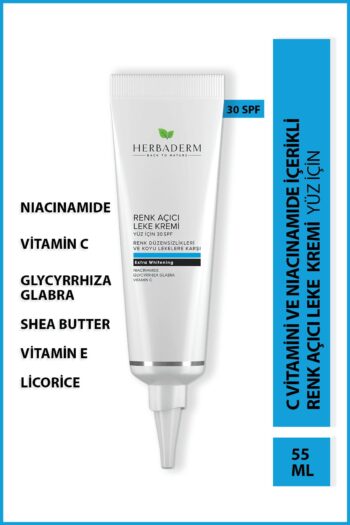 Herbaderm Cilt Beyazlatıcı Renk Açıcı Yüz Için Leke Kremi 55 ml