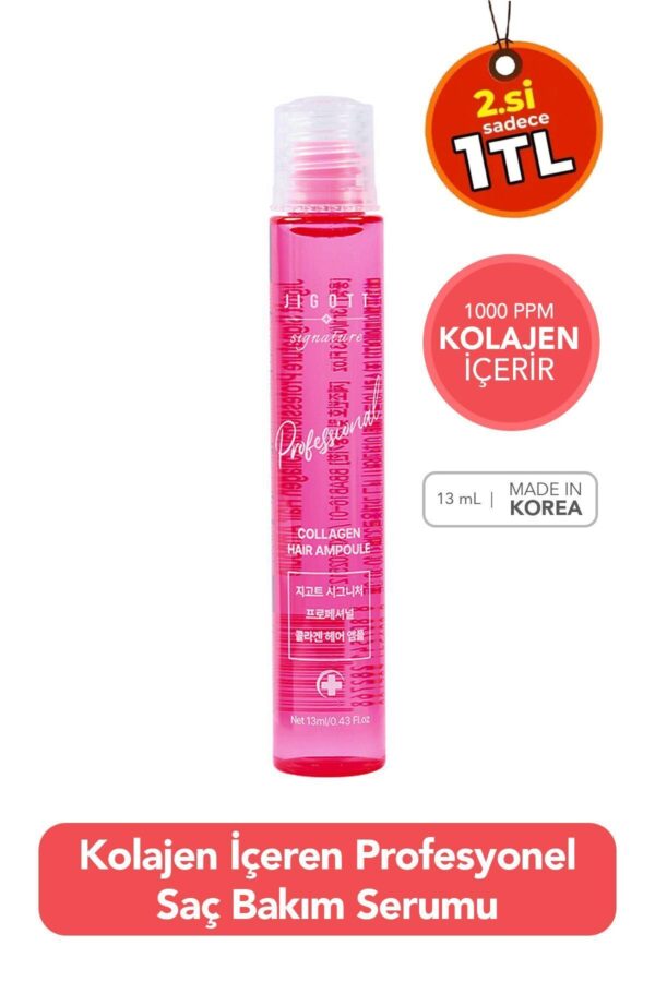 Jigott Kolajen İçeren Konsantre Saç Bakım Serumu Jigott Professional Collagen Hair Ampoule 13 ml