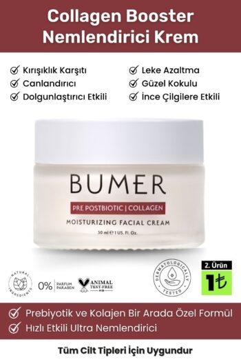 BUMER Collagen Booster Normal Ve Kuru Ciltler Için Yaşlanma Leke Kırışıklık Karşıtı Nemlendirici Krem 30ml