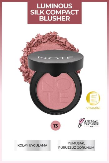 Note Cosmetics Luminous Silk Compact Blusher Toz Allık - 13 Deep Pink