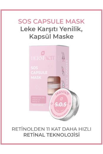 DERMACIT SOS Kapsül Yüz Maskesi 5'li Set | Anti-Aging Etkili, Leke Karşıtı Maske