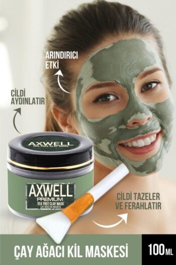 AXWELL PREMIUM Çay Ağacı Kil Maskesi 100ml + Uygulama Fırçası