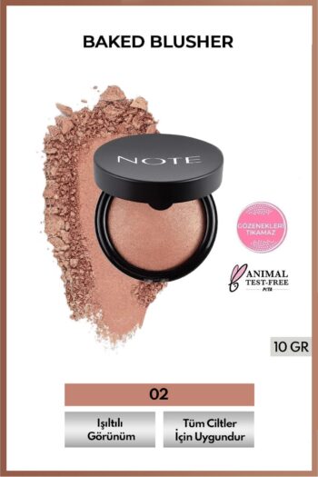 Note Cosmetics Baked Blusher Işıltılı Fırınlanmış Toz Allık - 02 Vintage Pink