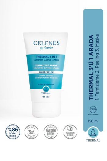 Celenes by Sweden Thermal 3in1 Peeling Maske Temizleyici 150ml Tüm Ciltler