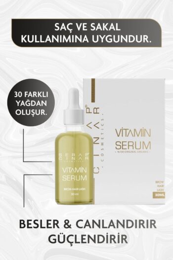 Serap Çınar Cosmetics Saçkıran & Sakal Kıran Alopesi Etkili Vitamin Serum 30ml Erkeklere Özel